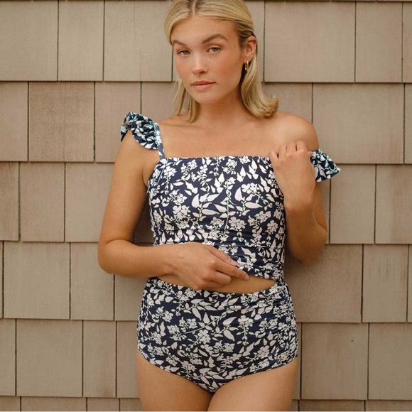 Albion BELLA tankini top, NAVY IVY - Picture 1 of 6